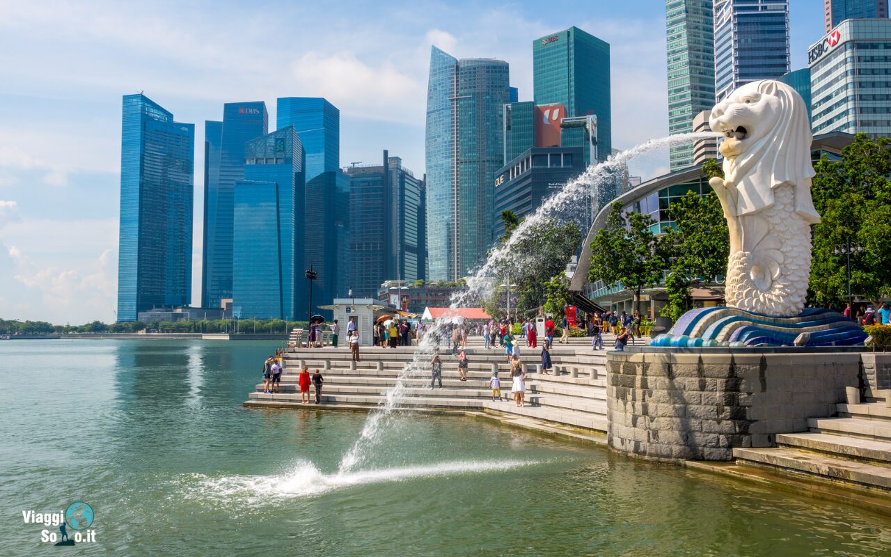 Merlion Park Singapore ViaggioSolo
