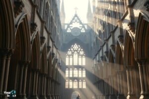 Chiostri della Cattedrale di Gloucester, location di Harry Potter, con dettagli gotici e atmosfera magica.