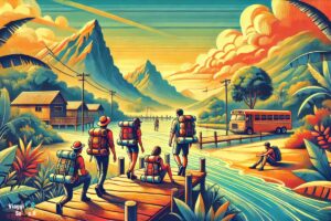 viaggiatori in una delle destinazioni di tendenza del 2025 per vacanze economiche, perfetta per viaggi low cost